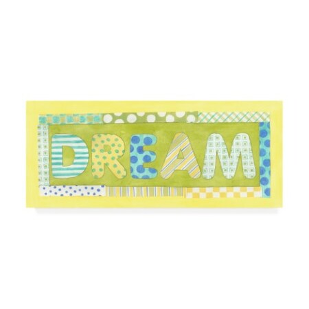 Trademark Fine Art Megan Meagher 'Dream Phrase' Canvas Art, 14x32 WAG16253-C1432GG